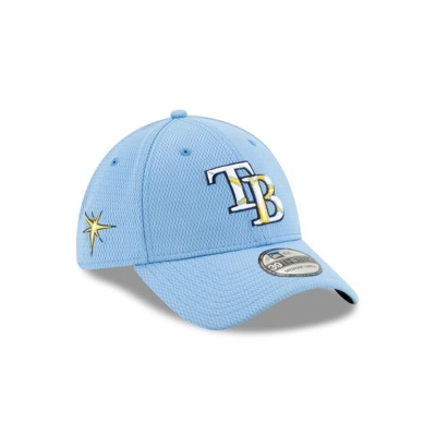 Tampa Bay Rays Gorra | New Era MLB Batting Practice 39thirty Stretch Fit Cap Mexico - Azules